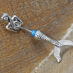 Mermaid Belly Button Jewelry Ring In-N-Out Gift for Teens image 5