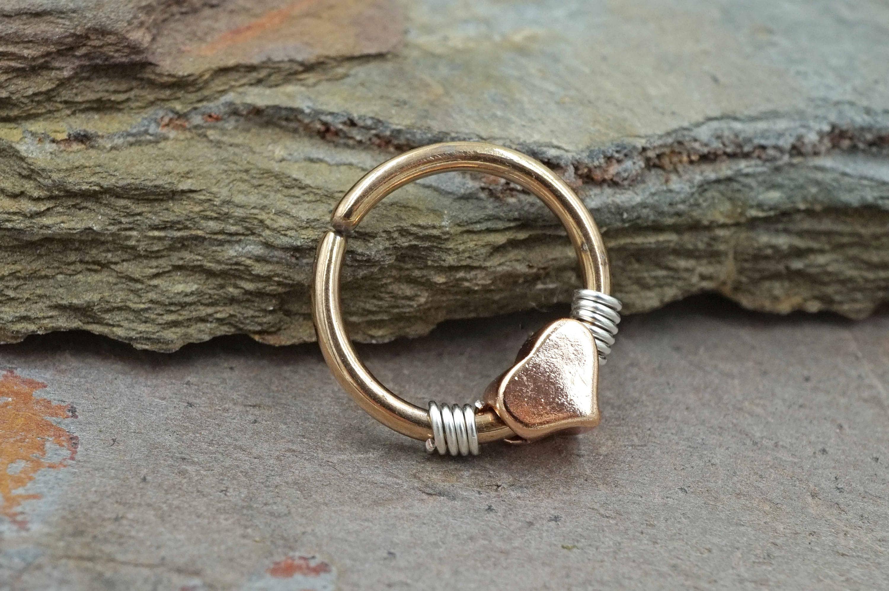 Rose gold shop daith ring
