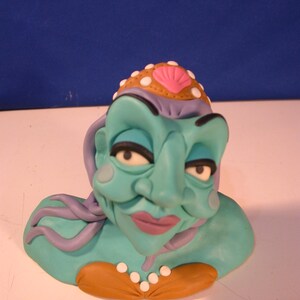 Mermaid polymer clay sculpture by Dan Crowley Studio