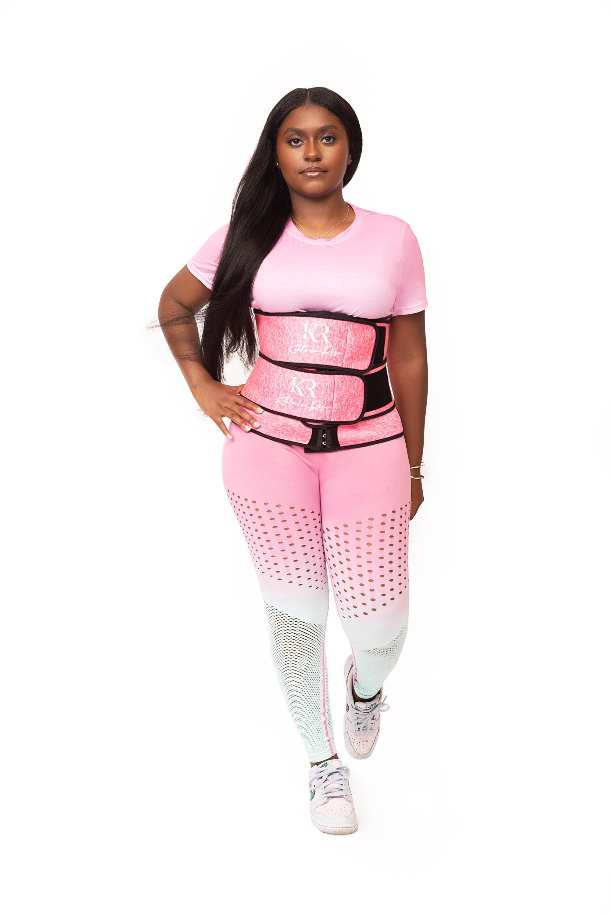 Black and Cream Latex Cincher with Silver Accents by Seal Wear High-Compression Waist Cincher With Double Lining and 100  main image 3
