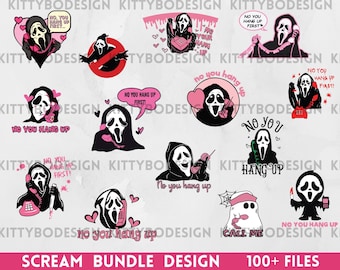 Ghost Face Scream SVG Bundle: Funny Horror Character Designs (Digital Download)