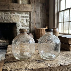 Vintage Juice Glass Bottle - Etsy