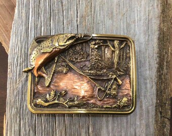 fly fishing belt buckle