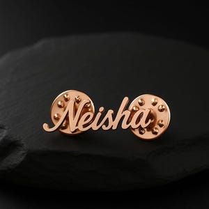 Custom Name Brooch – Personalized Lapel Pin, Elegant Monogram, Christmas Gift, Wedding Gift, Groomsmen Gifts.