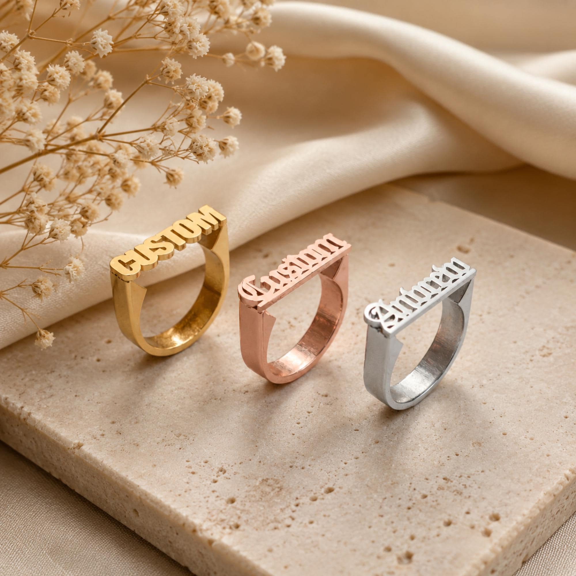 Name ring - Etsy 日本