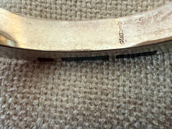 Vintage Sterling Silver Rectangular 925 Sterling … - image 7