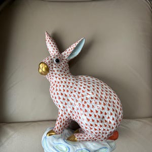 Herend Rabbits Rust - Etsy