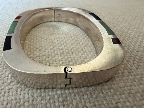 Vintage Sterling Silver Rectangular 925 Sterling … - image 4