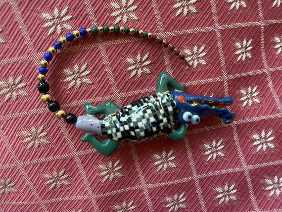 Cynthia Chuang Jewelry 10 Porcelain Painted Fish Pin