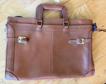 Vintage Leather Attaché Briefcase Fitted Interior