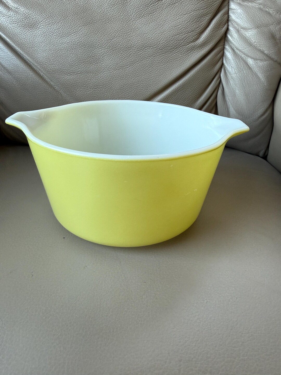 Vintage Pyrex Yellow 473 1 Qt Casserole Tab Handles No Lid - Etsy