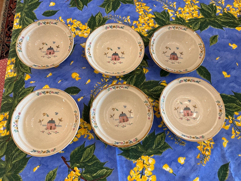 Vintage Cottage Core Country Heartland Cereal Soup Bowls Intl Stoneware Co Japan image 1