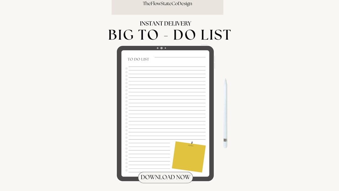 To-do List Printable | Daily Planner & Task Organizer PDF | Instant ...