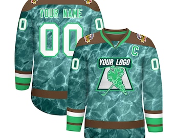 Camiseta de hockey personalizada: uniformes de equipo con nombre y número personalizados.