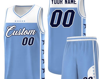 KXK Op maat bedrukt basketbalshirt en shorts Heren Jeugd Gepersonaliseerde Teamnaam Nummer Oefentrui Kerst Verjaardag Sportcadeau