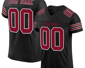 Maglia da football personalizzata ricamata KXK da uomo e da donna, uniforme della squadra personalizzata, nome e numero, stile della maglia del Giorno dei Veterani, famiglia abbinata