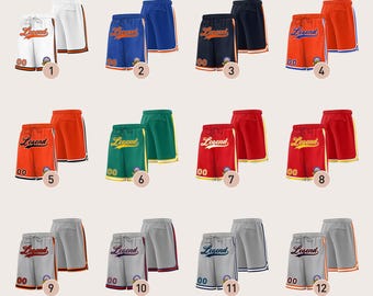 Pantalones cortos de baloncesto con bolsillos. Pantalones cortos de entrenamiento.