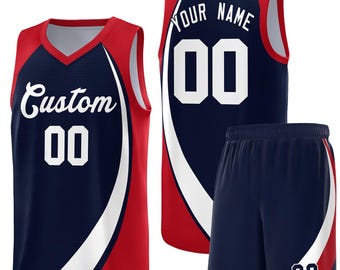 KXK Custom basketbaltrui en shorts Set heren dames gedrukt teamuniform Gepersonaliseerd met naam en nummer Speluniform Sportcadeau