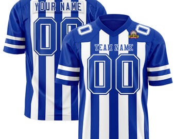 Camiseta de fútbol bordada personalizada KXK para hombres, mujeres y jóvenes, uniforme de equipo personalizado con nombre y número, camiseta para el día del juego, regalo para fanáticos