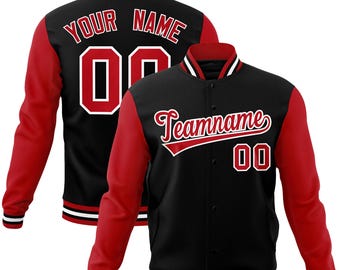 Personalized Varsity Jacket: Custom Stitched Letterman Bomber for Men Women Youth