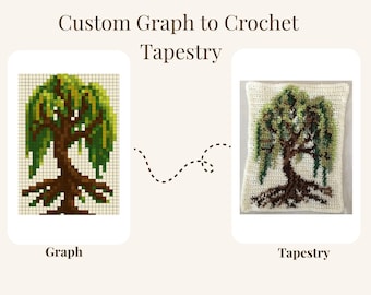 Custom Crochet Tapestry | Handmade Wall Hanging from Graph