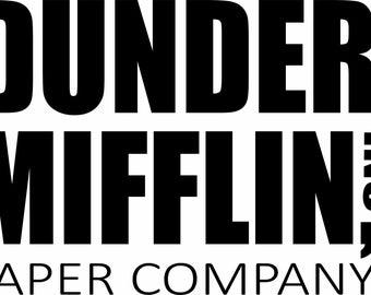 The Office Dunder Mifflin Comfortable Svg Png Design Craft Cut File Instant  Download – artprintfile