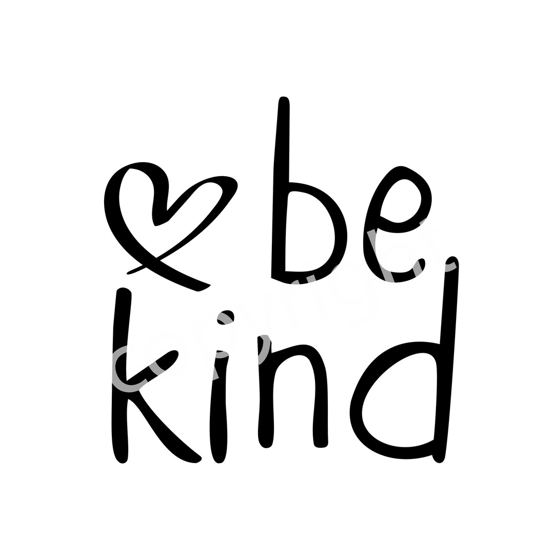 Be Kind SVG Etsy