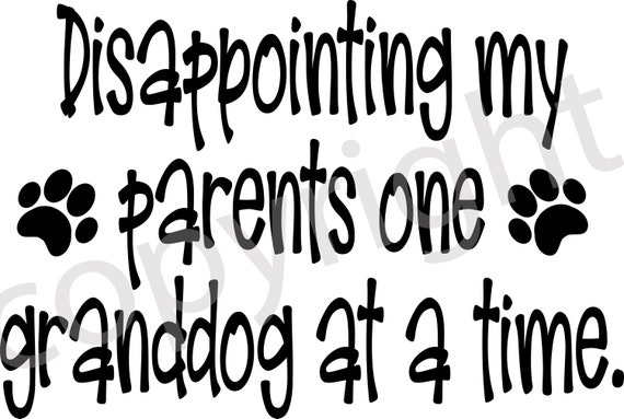 Disappointing My Parents Svg Etsy