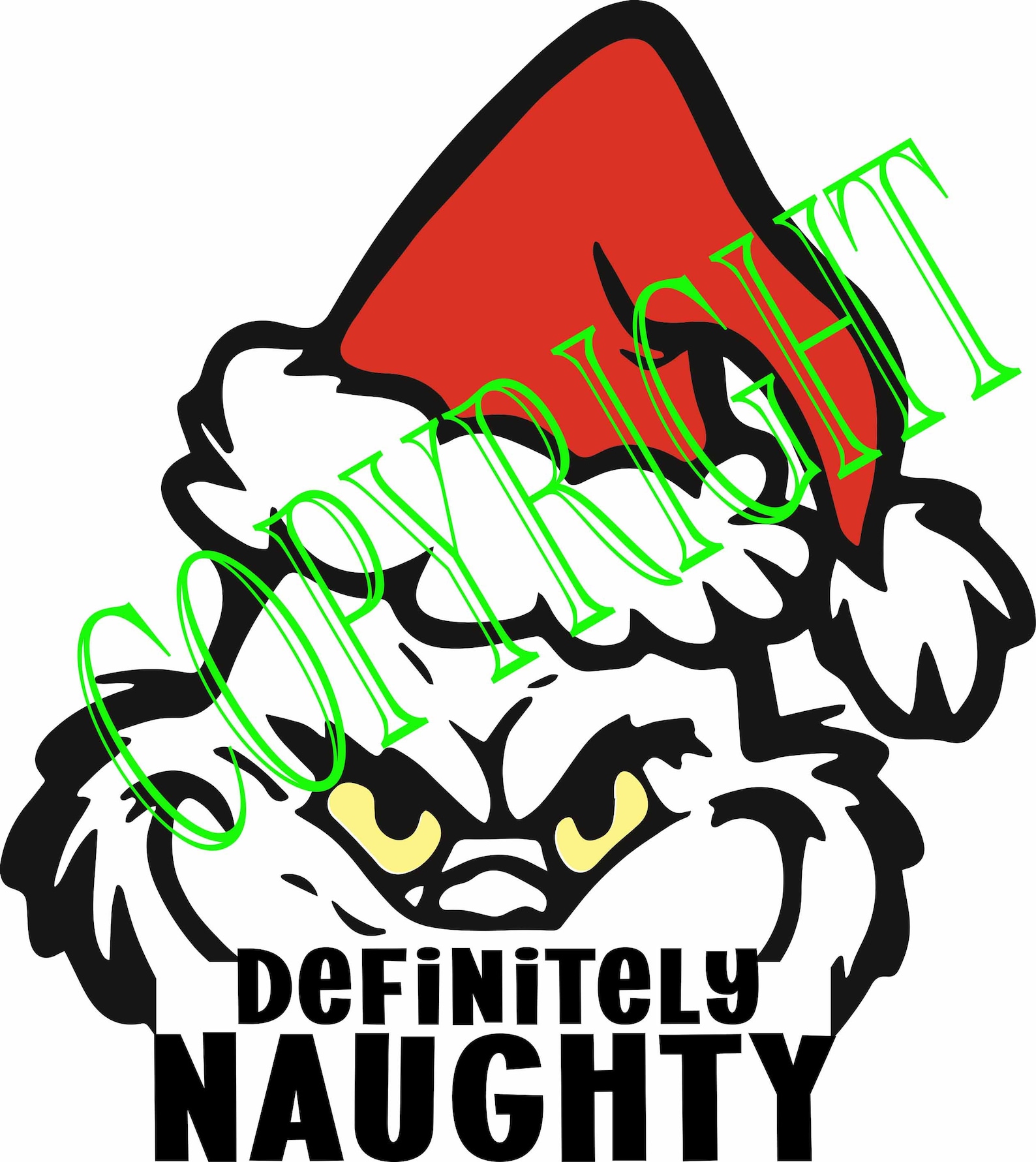 Grinch Face With Hat SVG PNG in Color - Etsy