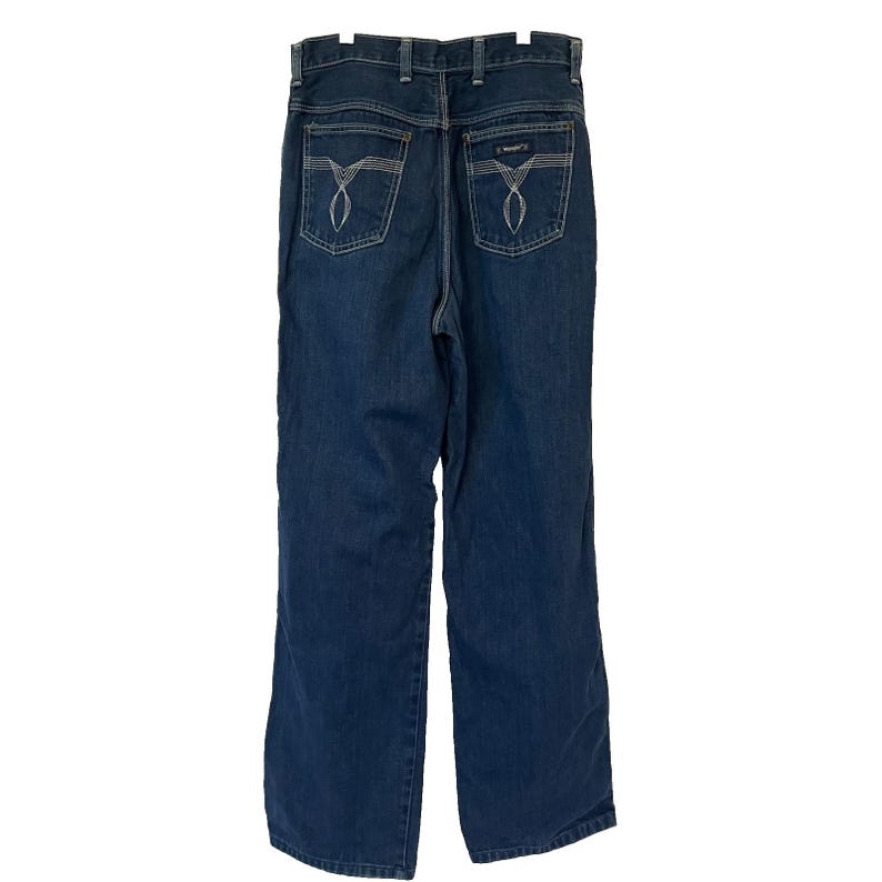 Vtg Wrangler High Rise Bootcut Jeans Women's Sz 12 Made in USA Western Ranchcore image 4
