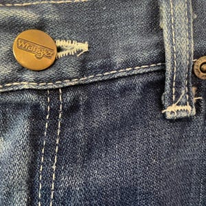 Vtg Wrangler High Rise Bootcut Jeans Women's Sz 12 Made in USA Western Ranchcore image 3