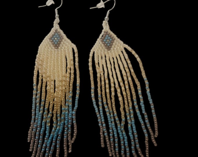 Handmade Southwestern Beaded Earrings: Bohemian Jewelry