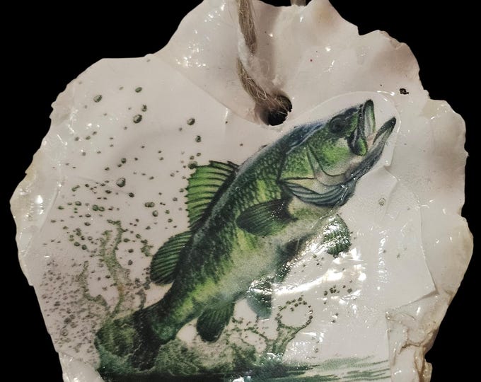 Handmade Fish Shell Car Charm: One-Of-A-Kind Rear View Mirror Hanger