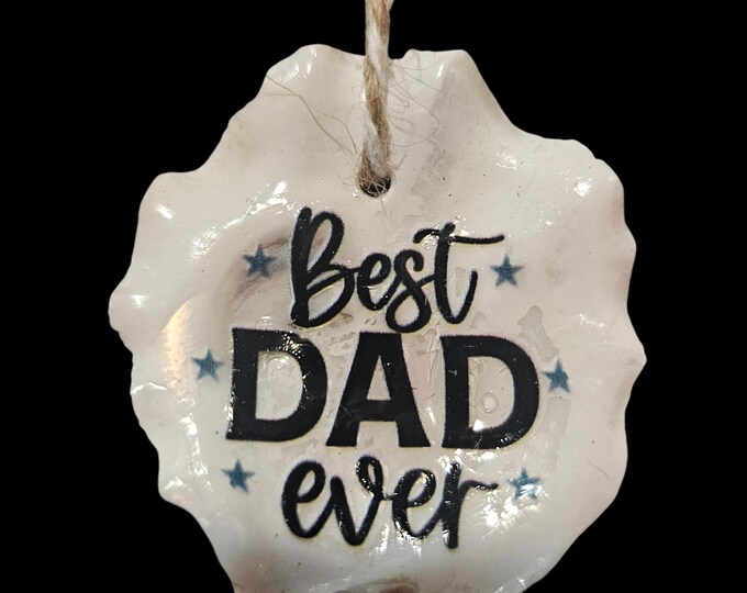 Handmade Dad Shell Car Charm: Rear View Mirror Hanging