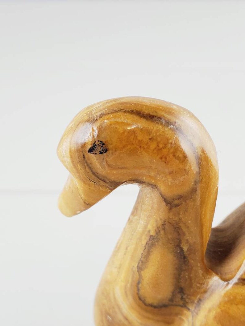 Hand Carved Granite Stone Swan Figurine FREE SHIPPING @Everything Vintage