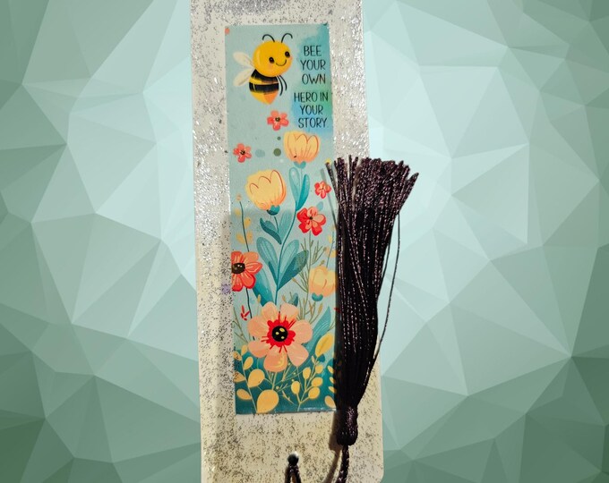Handmade Bee Bookmark: Paper Page Marker with Tassel