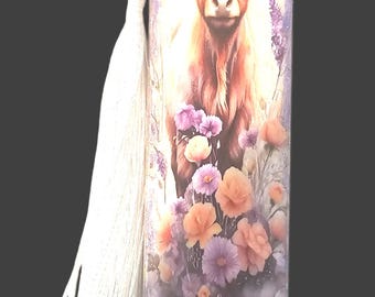 Animal Wood Bookmark |  Highland Cow Wooden Bookmark