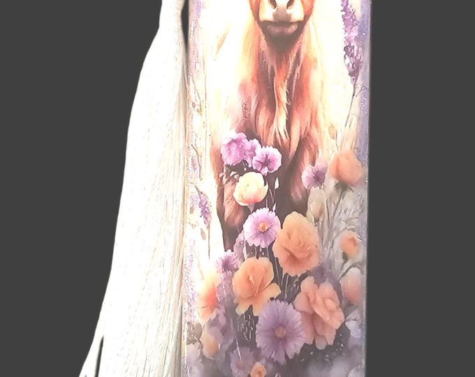 Animal Wood Bookmark |  Highland Cow Wooden Bookmark
