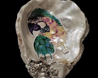 McCaw Shell Home Decor: Shell Art, Knick Knack, Pill Dish