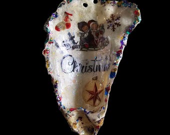 Shell Christmas Ornament 1st Christmas
