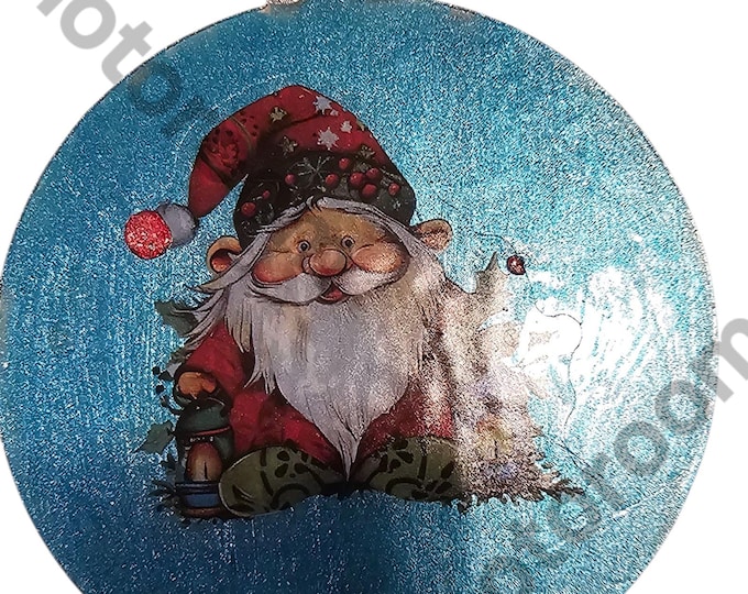 Handmade Elf Acrylic Christmas Ornament: One-Of-A-Kind Holiday Decor, Kitten