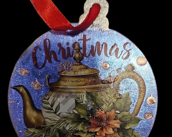 Handmade Christmas Ornament: One-Of-A-Kind Holiday Decor, TeapotHan