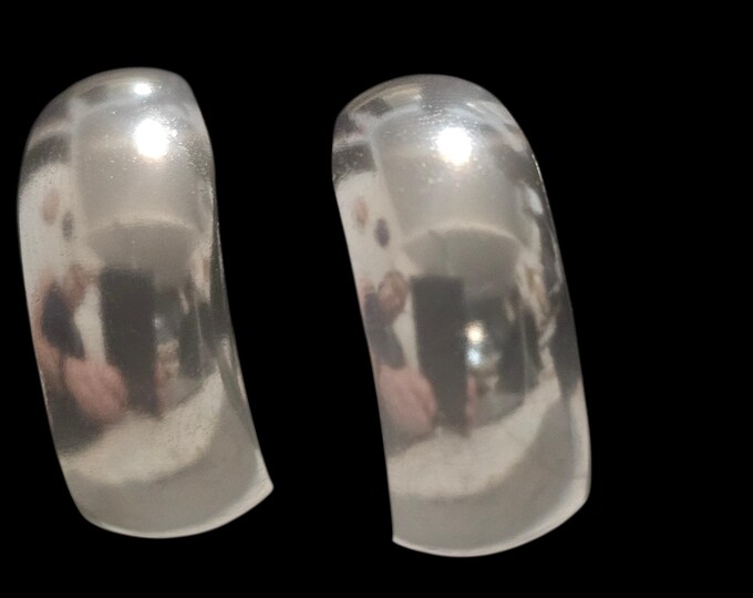 Silver Hoop Earrings | Handmade Stud Hoops