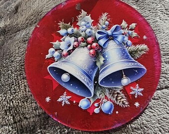 Handmade Christmas Ornament: Blue Bells