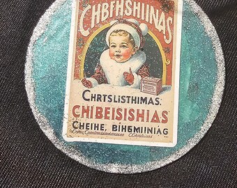 Handmade Christmas Ornament: Vintage Ornament, Baby