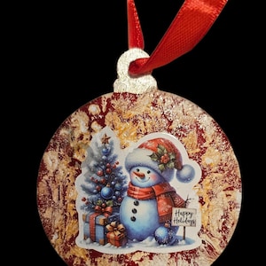 Handmade Christmas Ornament: Snowman
