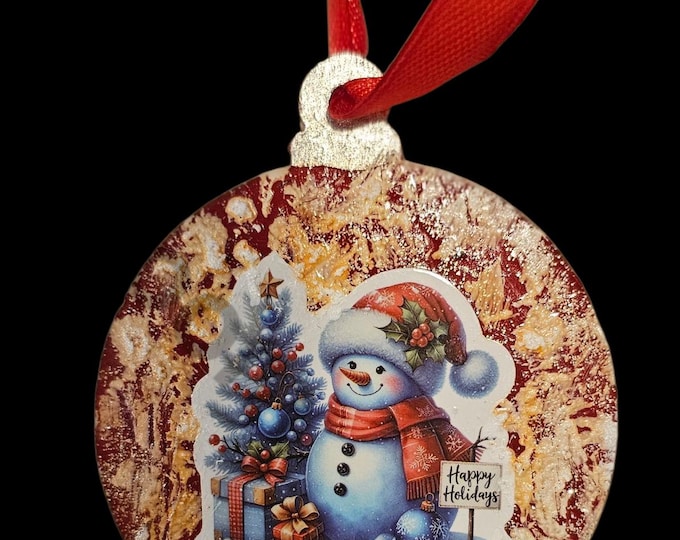 Handmade Snowman Christmas Ornament: One-Of-A-Kind Holiday Decor
