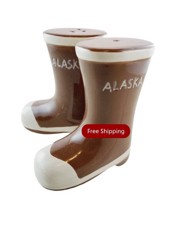 Vintage Alaska Rubber Boot Salt and 
