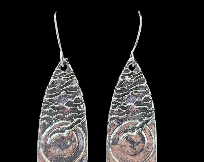 Handmade Ethnic Silver Dangle Earrings