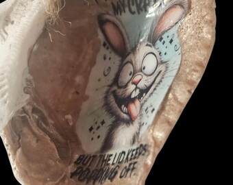 Handmade Shell Car Charm: Try to Contain my Crazy Car Hanger